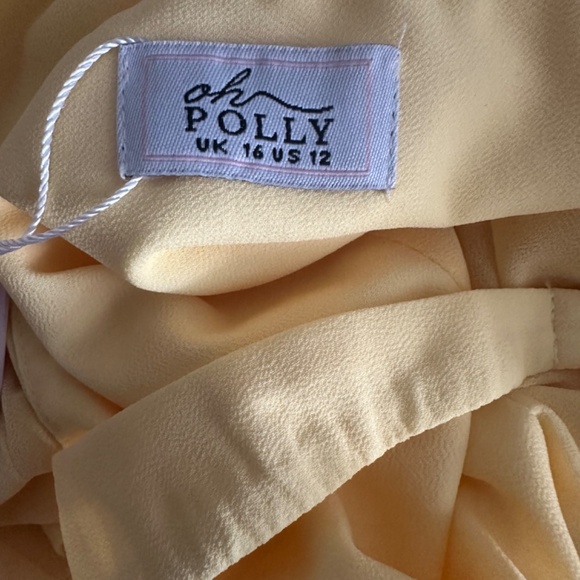 Oh Polly Sunny Yellow Halter Mini Dress - Picture 5 of 6